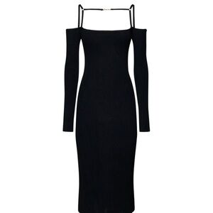 Jacquemus Black Long Sleeve Dress